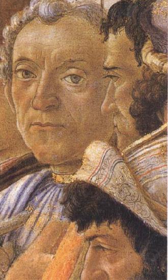 Sandro Botticelli White-haired man in group at right France oil painting art